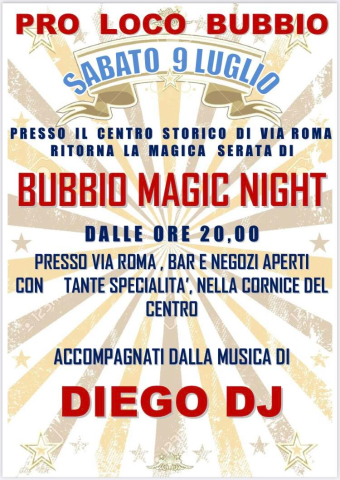 Bubbio | Bubbio Magic Night (edizione 2022)