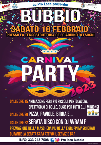 Bubbio | "Carnival party"